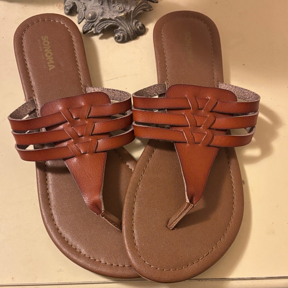 Sonoma Women's Tan Strappy Sandals